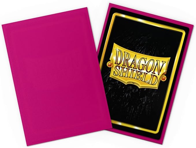 Dragon Shield | Japanese Size Card Matte Sleeves | 60 CT - Smooth & Tough Premium TCG Sleeves - Compatible with Yu-Gi-Oh, Naruto, Cardfight & Vanguard | Magenta