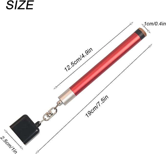 LAKE OF FIRE Pool Cue Chalk Holder – 2-in-1 Billiard Accessory with Pool Chalk Holder & Cue Tip Tool