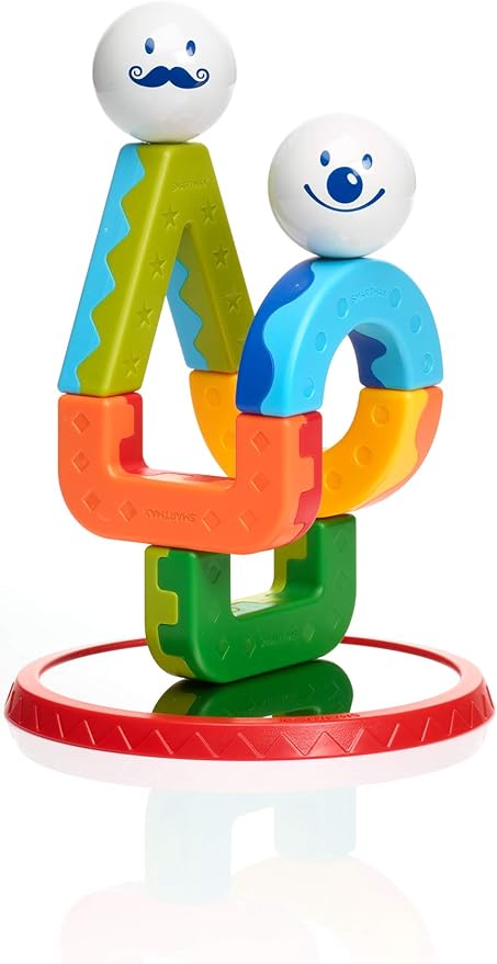 SmartMax My First Acrobats STEM Magnetic Toy Along Building Challenges, Ages 1.5-5