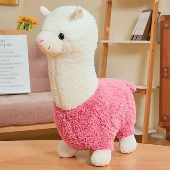 Llama Stuffed Animal Cute Alpaca Plush Toy 17.7 inch for Girls Boys (Alpaca 45cm fense)