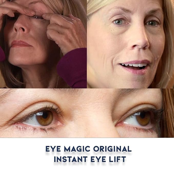 Eye Magic Premium Original Eye Lift Kit - Medium-Kit Size, 64 Count, Strips + Wax/Gel, Original Premium Kit, Made in USA