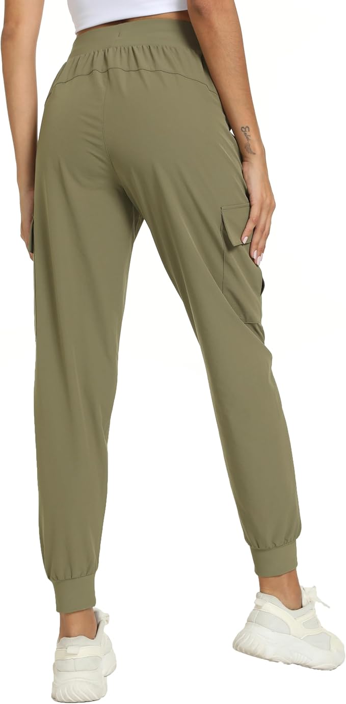 Women's Joggers Cargo Pants Lightweight Quick Dry Hiking Running Pants for Athletic Casual & Outdoor