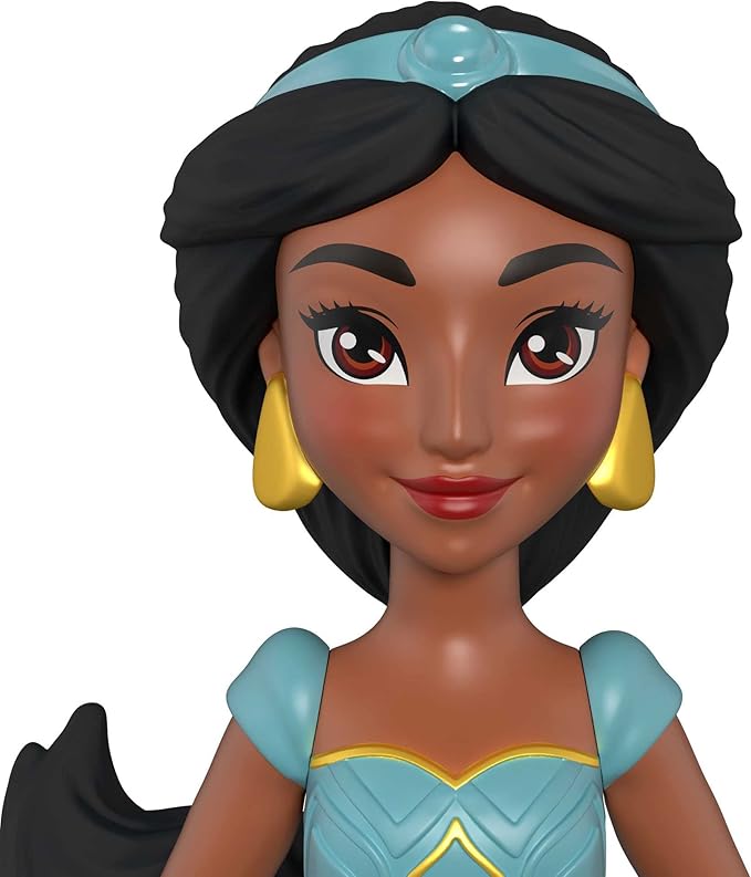 Mattel Disney Princess Jasmine Small Doll and Rajah Tiger Figure with Seat, from Mattel Disney Movie Aladdin