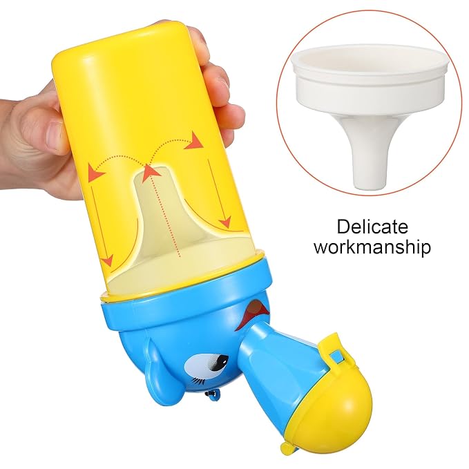 Portable Urinal for Kids Travel Potty Toddler Pee Training Cup with Leak-Proof Seal and Cleaning Brush Compact Design for Outdoor Camping Car Use
