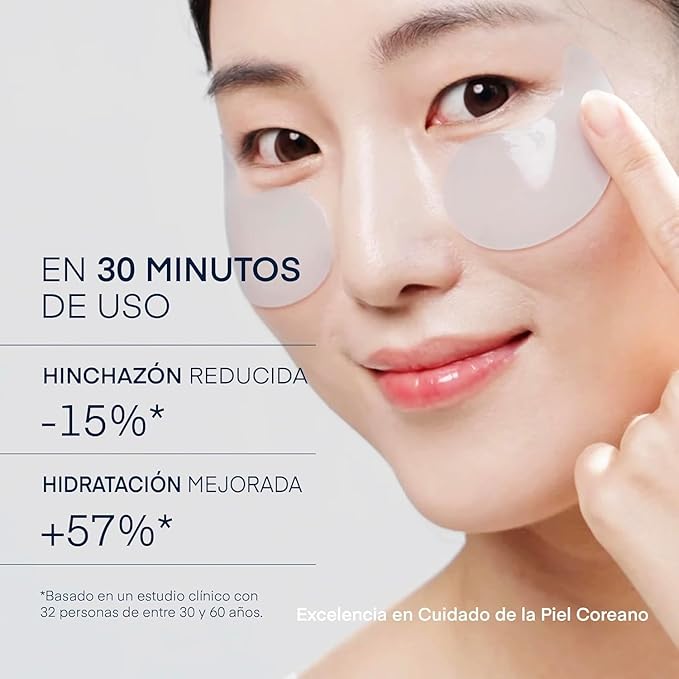Under Eye Patches for Dark Circles & Puffiness – 60 Korean Hydrogel Masks with Caffeine, Hyaluronic Acid, Niacinamide – Vegan, Fragrance-Free, Cooling Eye Treatment for Bags & Fine Lines