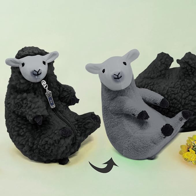 AGRIMONY Cute Shaved Sheep Stuffed Animals,Small Plushies Kawaii Lamb Plush Toys, Easter Valentines Mothers Day Birthday Christmas Funny Gifts Sheep Decor for Kids Girls Boys Teens Women