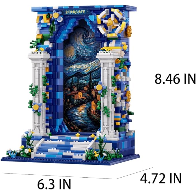 Micro Mini Starry Sky Gate Building Block Toys, Gifts for Children and Adults (1745 PCS)