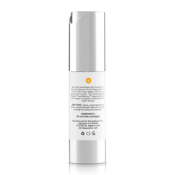 DermaQuest C Infusion Hydrating Revitalizing Eye Cream - Eye Bags Reducer, Eye Puffiness Treatment & Under Eye Cream For Dark Circles (0.5 oz)