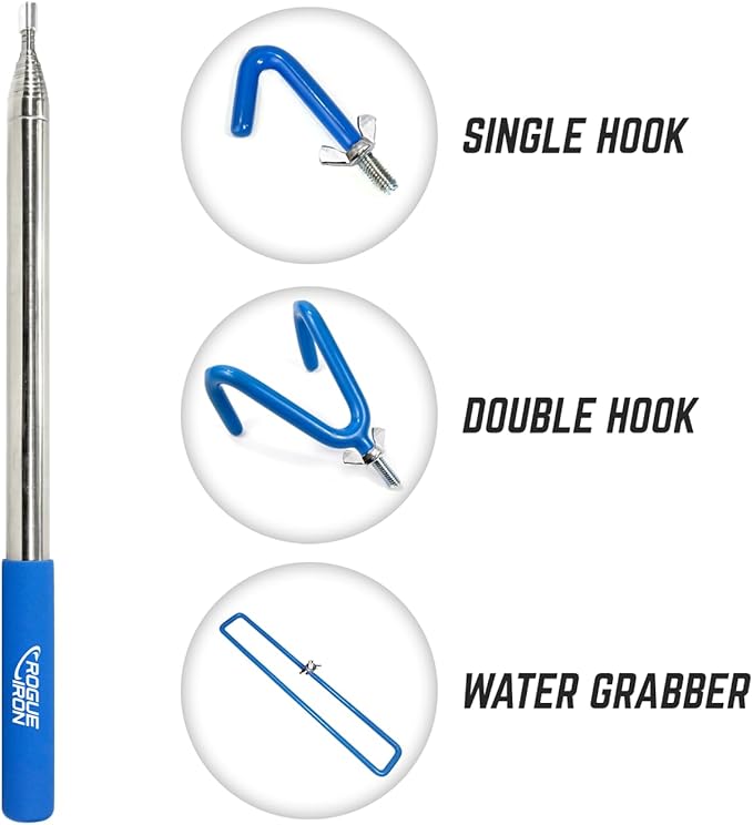 Disc Golf Retriever Pole Telescoping Disc Golf Accessories Grabber 16 inches to 16ft