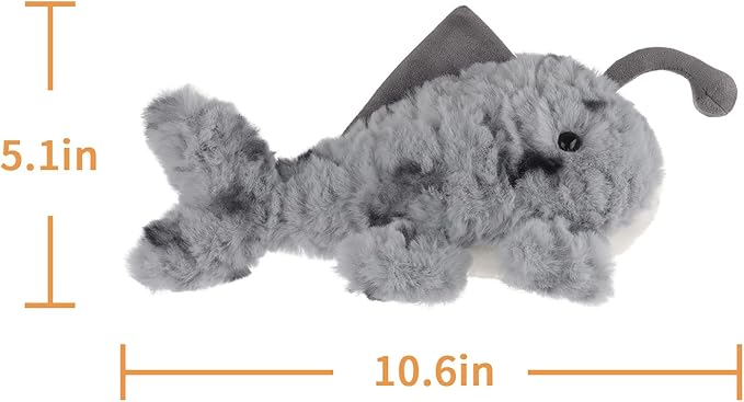 Apricot Lamb Lantern Fish Stuffed Animals for Kids, Soft Cute Plush Toys for Baby Girl and Boy, Fluffy Lantern Fish 10.7 Inches