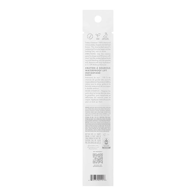 e.l.f. Instant Lift Waterproof Brow Pencil, Long-Lasting Eyebrow Pencil For Grooming & Shaping Brows, Vegan & Cruelty-free, Blonde (Pack of 2)