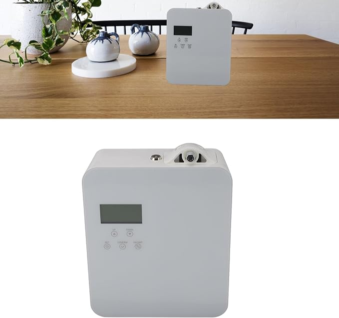Smart Scent Air Machine Aromatherapy Diffuser 300ml Waterless for HVAC System with 2 Locking Keys for Home Hotel to 500 Coverage (EU Plug)
