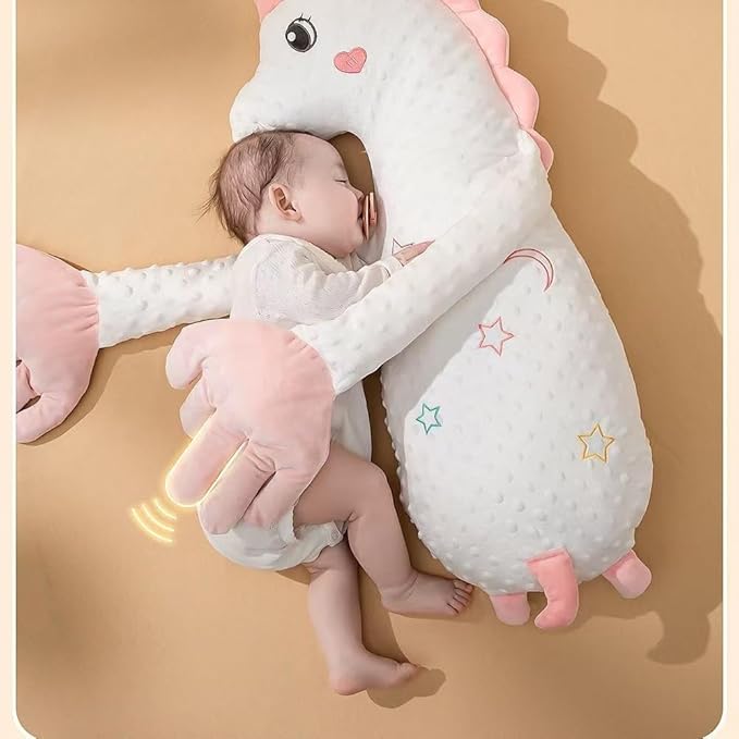 Baby Soothers Toys, Cute Animal Plush Stuffed Doll Toy for Girls Boys, Portable Dinosaur Unicorn Figure Soothing Dolls for Home and Travel (002, OneSize)