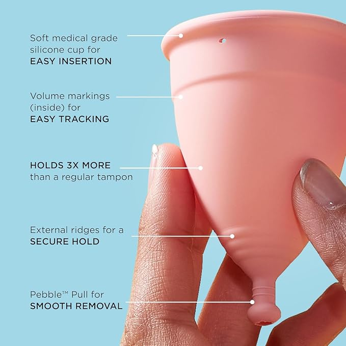 Mooncup® Beginner Menstrual Cup Reusable, Ultra Soft & Easy Insert, Great for Heavy Flow Periods, Size Teen, Age or Below (Pack of 1)