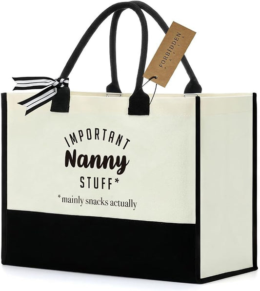 FORBIDDEN PAPER Gifts Tote Bag Important Stuff Tote Gift Gifts Birthday for Shopping Bag Grocery Bag Utility Tote