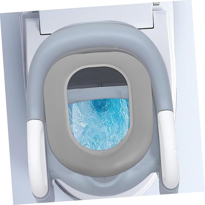 Toddmomy Toilet Ladder Pu Mat Boys and Girls Potty Training Seat Cover Washable Pad for Toddlers