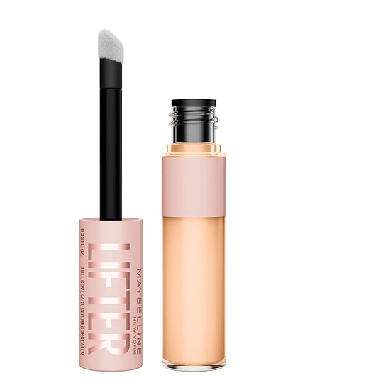 Maybelline Lifter Serum Concealer, Radiant Concealer with Full Coverage, Includes 2% Peptides + Caffeine to Hydrates & Brightens Under Eyes, 30, 1 Count