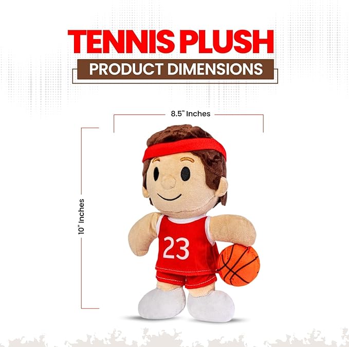 Basketball Plush – 10-inch Adorable Plushies for Boys and Girls – Soft and Squishy Sports Pillow for Kid Room Decor for Basketball Players