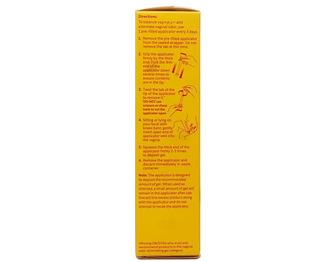 RepHresh Vaginal Gel, Odor Eliminating Gel, 4 ea (Pack of 2)