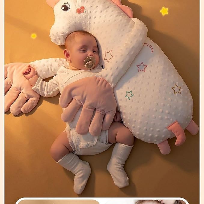 Baby Soothers Toys, Cute Animal Plush Stuffed Doll Toy for Girls Boys, Portable Dinosaur Unicorn Figure Soothing Dolls for Home and Travel (002, OneSize)