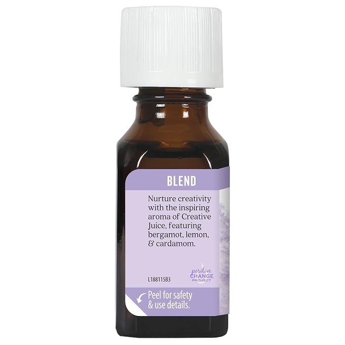 Aura Cacia Essential Solutions Oil Blend, Creative Juice, 0.5 Fluid Ounce