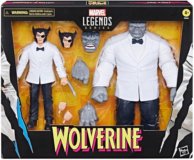 Marvel Legends Series Marvel's Patch and Joe Fixit, Wolverine 50th Anniversary Comics Collectible 6-Inch Scale Action Figure 2-Pack
