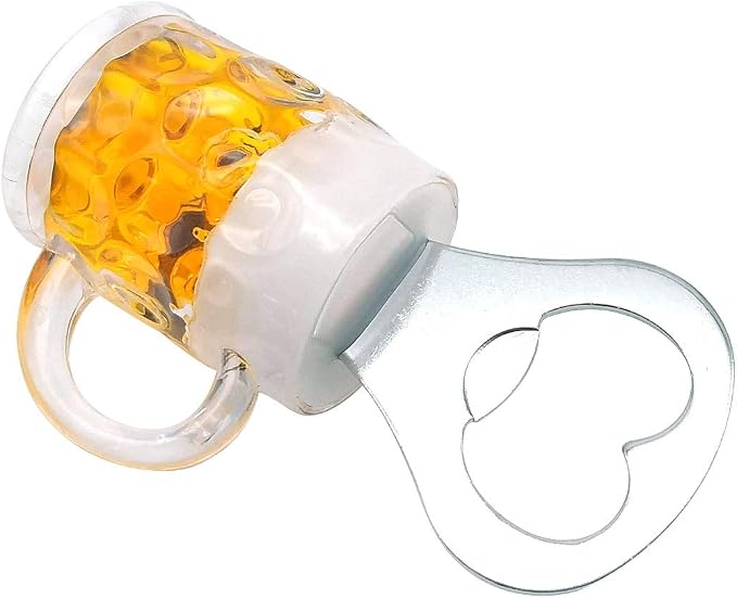 Creative Acrylic Beer Bottle Opener Beer Mug Shape Bottle Opener Kitchen Accessories Fridge Magnets (C)