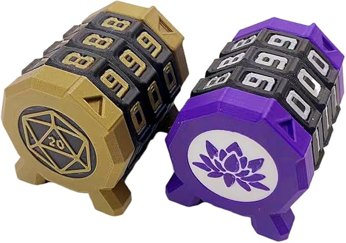 MTG Life Counter, 000-999 Range 3 Ring Wheel Counter Health Tracker EDH Damage, Life Counter Dial Game for Board Game, RPG TGG Card Games, Poke, YGO