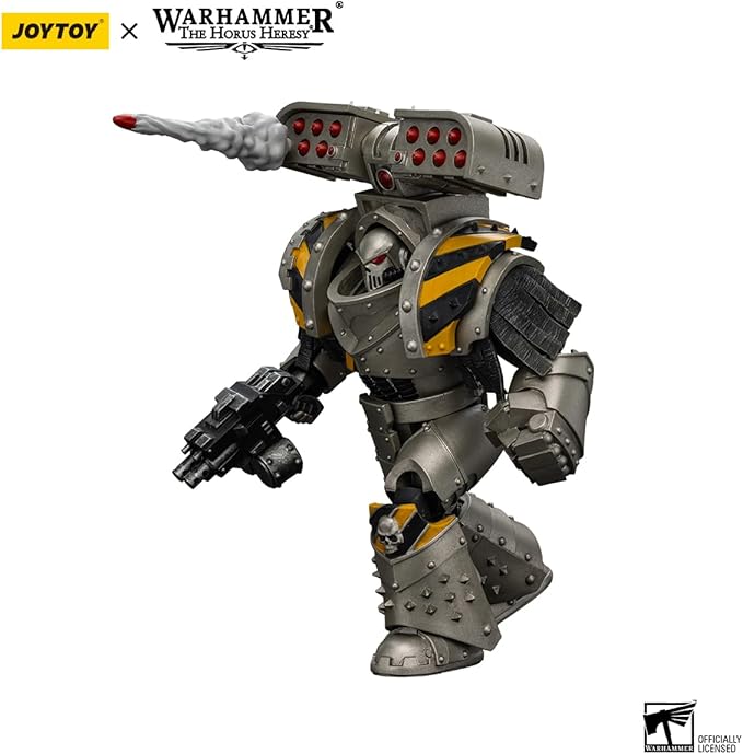 JOYTOY Warhammer The Horus Heresy lron Warriors Tyrant Siege Terminator with Rocket Launcher 1:18 Scale Action Figure Mecha Joy Toy Collection Model 5.4 inch