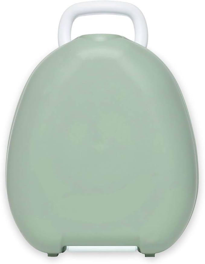 My Carry Potty - Green Pastel Travel Potty, Award-Winning Portable Toddler Toilet Seat for Kids to Take Everywhere