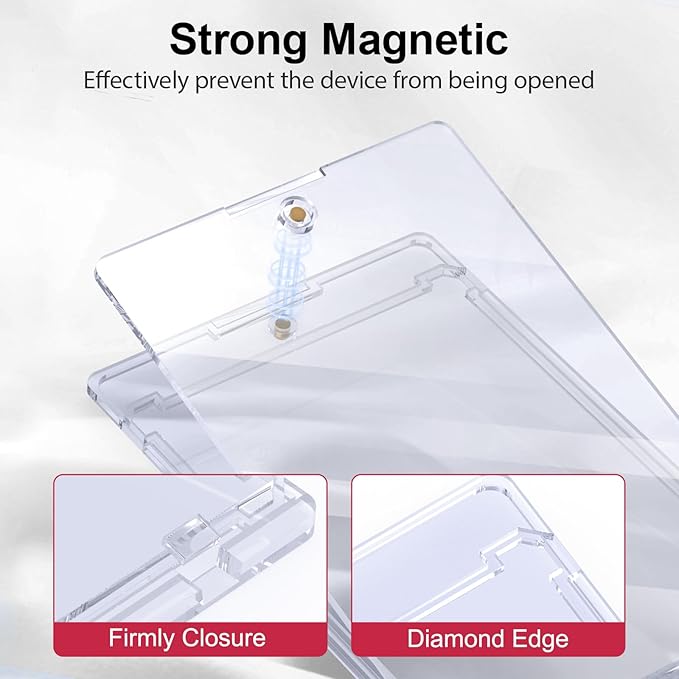 SAMYUCHO 100ct Magnetic Card Holder, 35pt One Card Touch Holders for Trading Cards, U-V Protection Card Display Case Protectors Sleeves Hard Plastic Cover for Sports Game