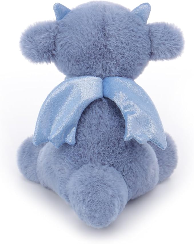 Apricot Lamb Dark Blue Dragon Stuffed Animals for Kids, Soft Cute Plush Toys for Baby Girl and Boy, 8 Inches