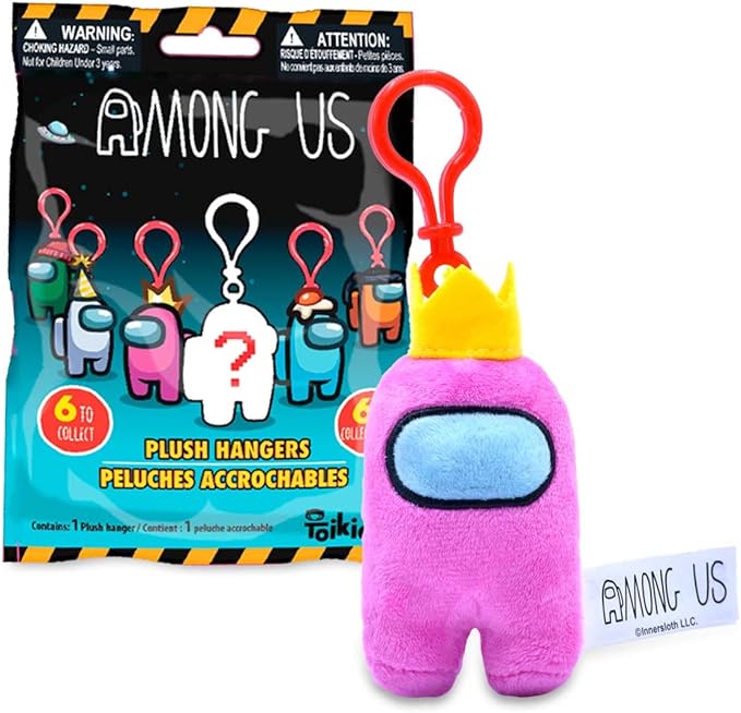 Just Toys LLC Among US 3" Plush Backpack Hangers