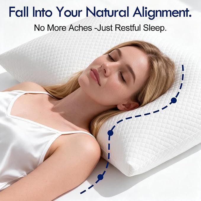 HITO Hotel Pillows Bed Pillows Standard Size Set of 2-100% Virgin Material Down Alternative Pillow - Soft Support for Back, Stomach, Side Sleepers