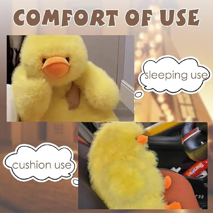 ARELUX Giant 22in Big Duck Plush Large Stuffed Animal Hugging Pillow: Soft Jumbo Sleeping Body Warm Fluffy Pillow Adorable Chubby Plushie Toy Gifts for Boys Girls