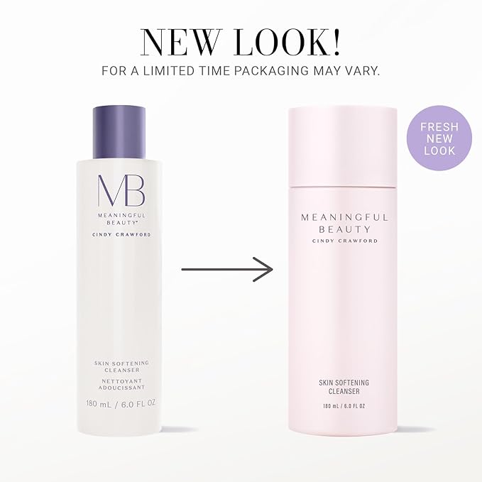 Meaningful Beauty Skin Softening Cleanser (Non-Foaming,Oil Free,Fragrance Free Wash),6 Fl Oz,(Pack of 2)