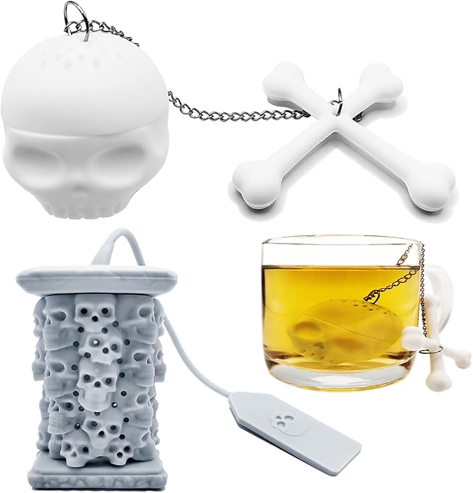 2 Pcs Horror Style Silicone Tea Infuser, Loose Tea Leaf Steeper | Creative Tea Steeper, Gifts For Women And Tea Enthusiasts, Tea Gift Set, Make Every Infusion Fu