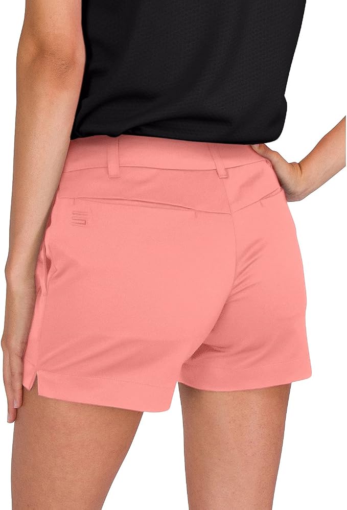 Three Sixty Six Womens Golf Shorts 4 ½ Inch Inseam - Quick Dry Active Shorts with Pockets, Athletic and Breathable