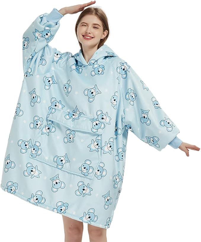 Krifey Wearable Blanket, Oversized Sherpa Blanket as Birthday Gifts for Mom Women Girlfriend Men