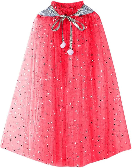 FKKFYY Rainbow Cape Cloak for Girl Princess