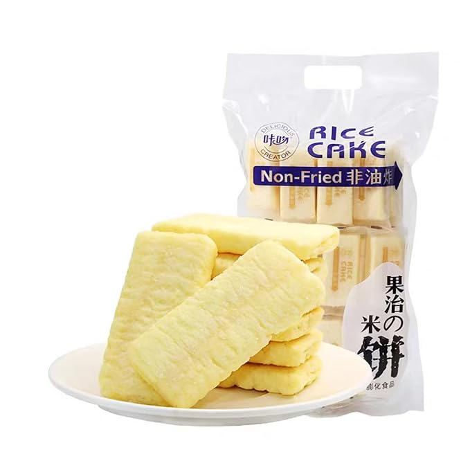 Korean Milk Rice Snacks – Creamy Milk Flavor, Crispy & Crunchy, Individually Wrapped, 10.6 oz (300g) per Bag