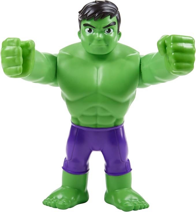 Spidey and His Amazing Friends Marvel Supersized Hulk 9-inch Action Figure,Preschool Super Hero Toy,Kids Ages 3 and Up,Avengers Action Figures