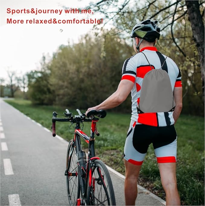 Drawstring Backpack Bulk 40Pcs Draw String Backpack Bags DIY Gym Sports Traveling Yoga Cinch Bag Sackpack Drawstring（grey）