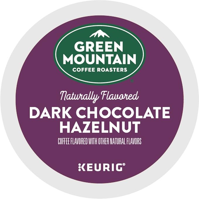 Green Mountain Coffee Roasters Dark Chocolate Hazelnut Coffee, Keurig Single Serve K-Cup Pods, 60 Count