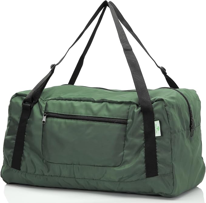 HOLYLUCK Foldable Travel Duffel Bag For Women & Men Luggage Great for Gym (Army Green)