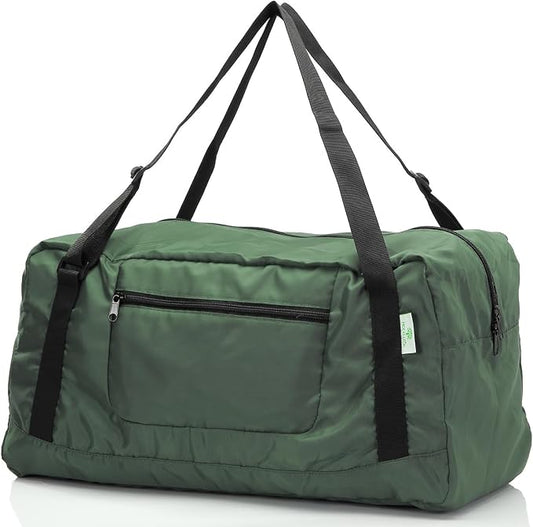 HOLYLUCK Foldable Travel Duffel Bag For Women & Men Luggage Great for Gym (Army Green)