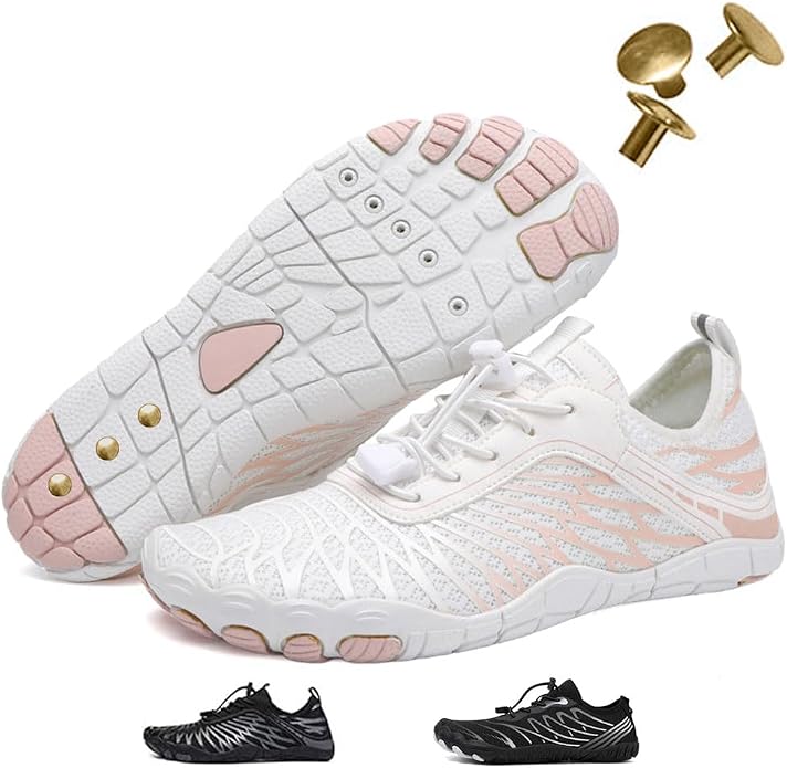 Barefoot Shoes for Women & Men, Grounded Walking Hiking Barefoot Shoes, Wide Toe Box Non-Slip Water Athletic Footwear, Comfortable Vitality Barefoot Footwear, Trail Running Sneakers Unisex