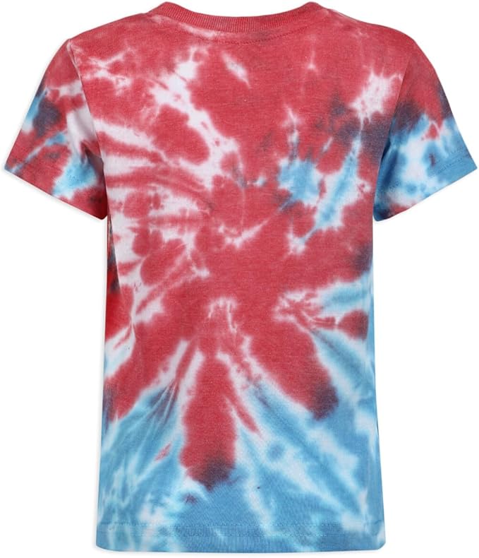 Marvel Spider-Man Boys Tie Dye Short Sleeve Shirt and Shorts Set for Toddler and Big Kids