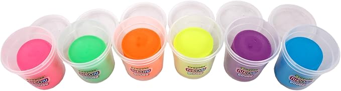 Crayola 20pk Neon Dough 20pk x 3oz – Easter Gifts, Party Favors, Fidget Toys, Sparkling Colors for Creative Play, Safe Non-Toxic Crafting, Great Classroom Fun or Non-Candy Alternative