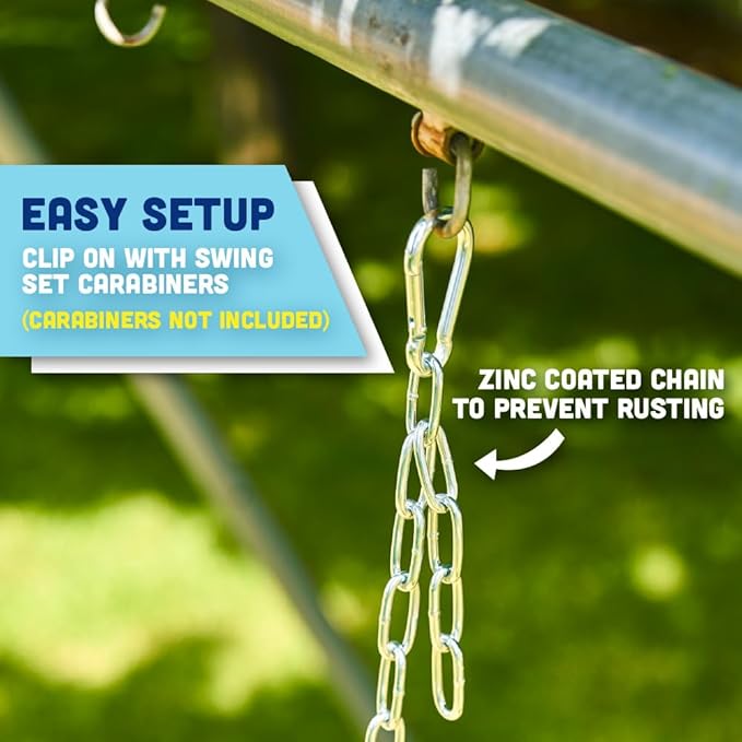 Squirrel Products High Back Full Bucket Toddler Swing Seat with Plastic Coated Chains - Swing Set Additions & Replacements - Outdoor Play Equipment - Green